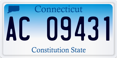 CT license plate AC09431