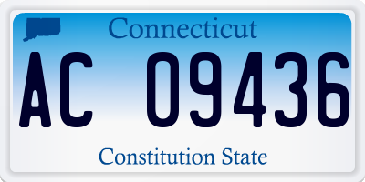 CT license plate AC09436