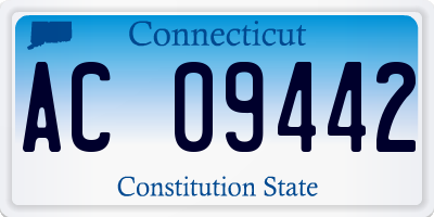 CT license plate AC09442
