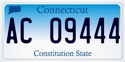 CT license plate AC09444