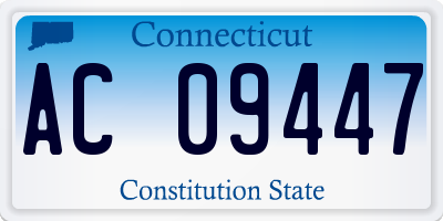 CT license plate AC09447