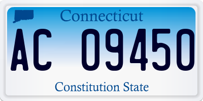 CT license plate AC09450