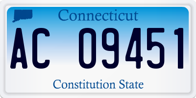 CT license plate AC09451