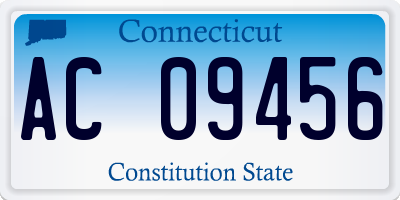 CT license plate AC09456