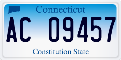 CT license plate AC09457