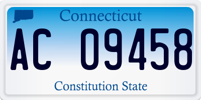 CT license plate AC09458