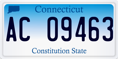 CT license plate AC09463