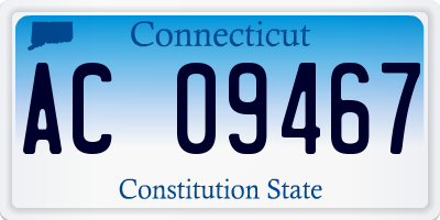 CT license plate AC09467