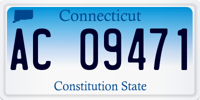 CT license plate AC09471