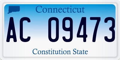 CT license plate AC09473