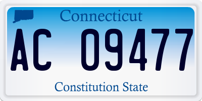 CT license plate AC09477