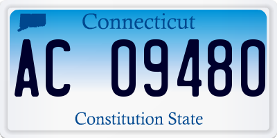 CT license plate AC09480