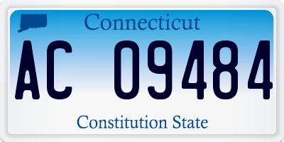 CT license plate AC09484
