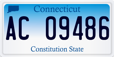 CT license plate AC09486