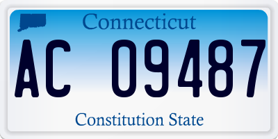 CT license plate AC09487