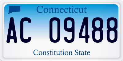 CT license plate AC09488