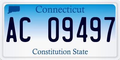 CT license plate AC09497