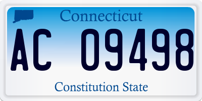 CT license plate AC09498