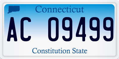 CT license plate AC09499