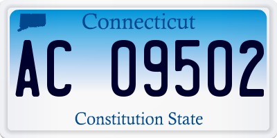 CT license plate AC09502