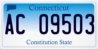 CT license plate AC09503