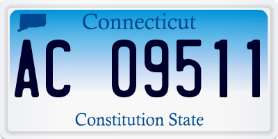 CT license plate AC09511