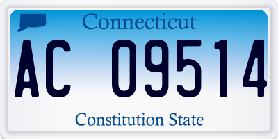 CT license plate AC09514