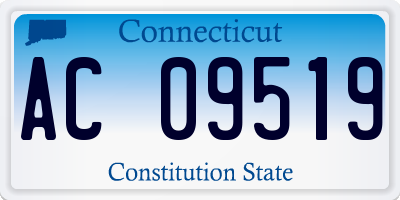 CT license plate AC09519
