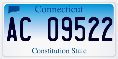 CT license plate AC09522