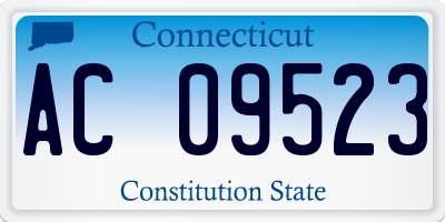 CT license plate AC09523
