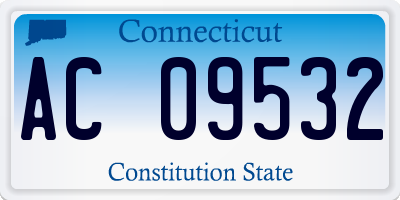 CT license plate AC09532