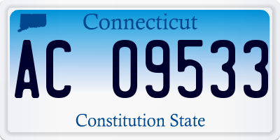 CT license plate AC09533