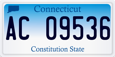 CT license plate AC09536