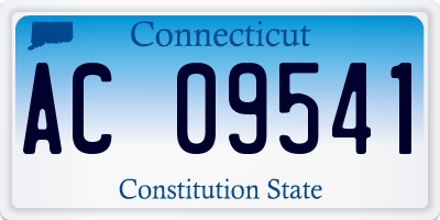 CT license plate AC09541