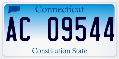 CT license plate AC09544