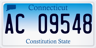 CT license plate AC09548