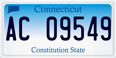 CT license plate AC09549