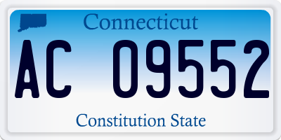 CT license plate AC09552