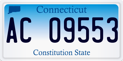 CT license plate AC09553