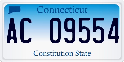 CT license plate AC09554
