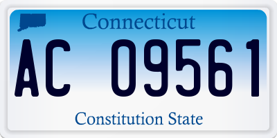 CT license plate AC09561