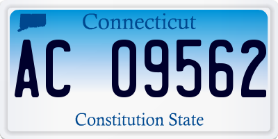 CT license plate AC09562
