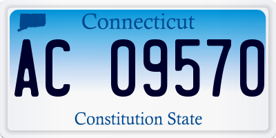 CT license plate AC09570