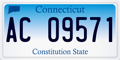 CT license plate AC09571