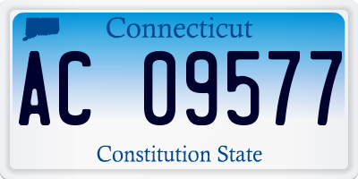 CT license plate AC09577