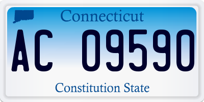 CT license plate AC09590