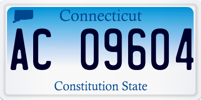CT license plate AC09604