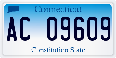 CT license plate AC09609