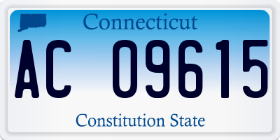 CT license plate AC09615