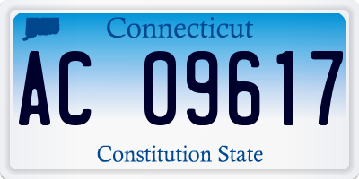 CT license plate AC09617